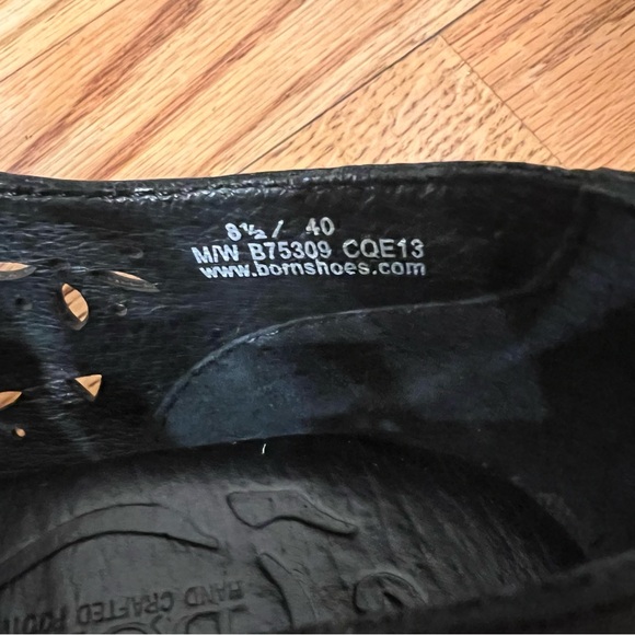 Born Black Lace Up Heels Leather Toe Velvet Mary Jane Oxford Whimsigoth 8.5 - Picture 8 of 9